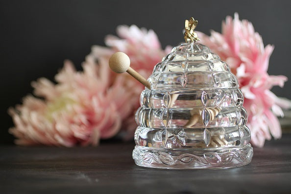 Bohemia Crystal Beehive Covered Honey Box 53312/69710 / 118mm