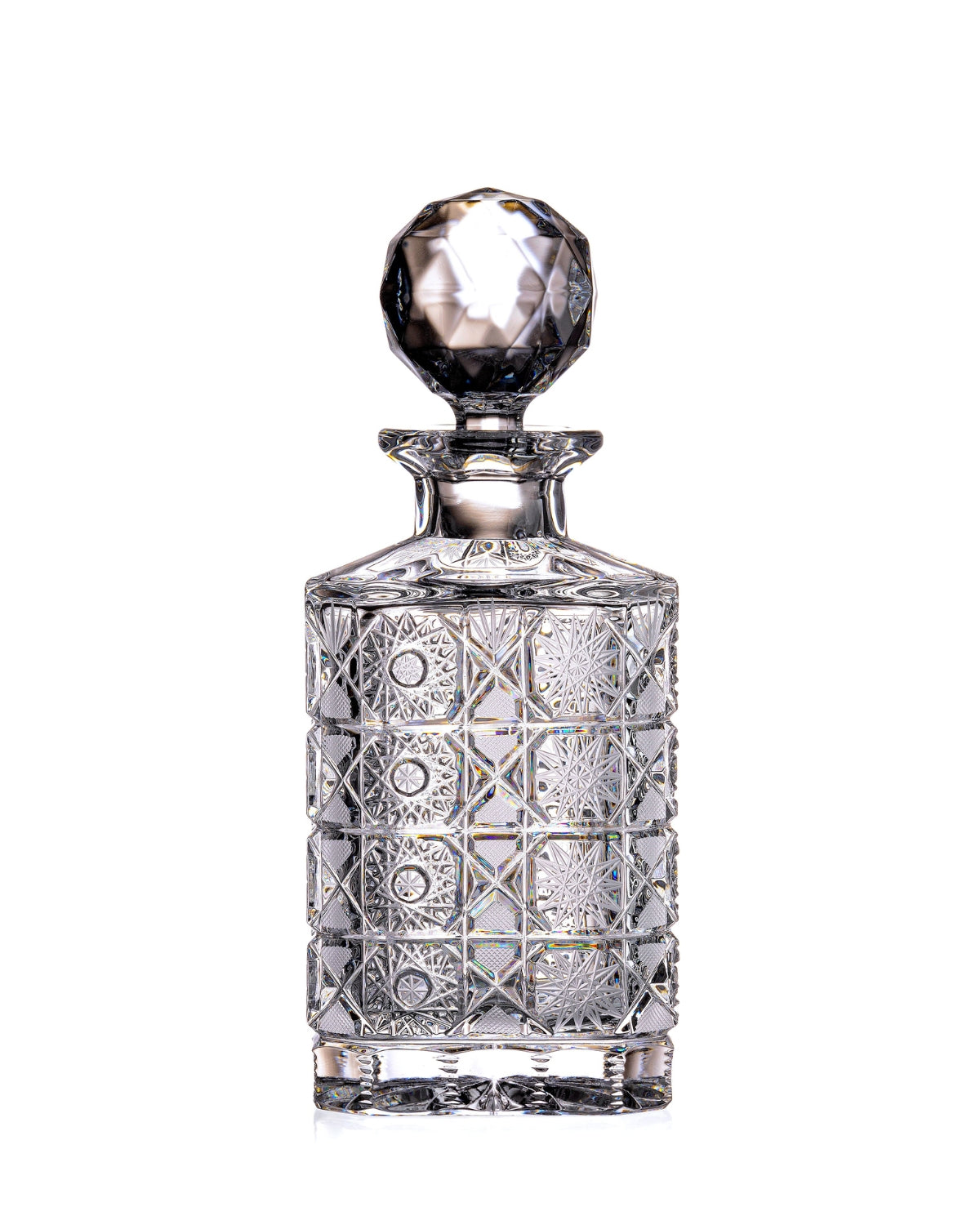 Bohemia Crystal Hand-cut bottle for whisky, rum and brandy Maia 800ml