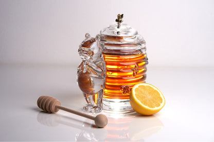 Bohemia Crystal Covered Honey Box Bear 53313/69710 / 150mm