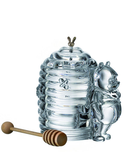 Bohemia Crystal Covered Honey Box Bear 53313/69710 / 150mm