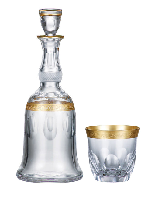 Bohemia Crystal Jessie whisky set (set 1 decanter + 2 glasses)