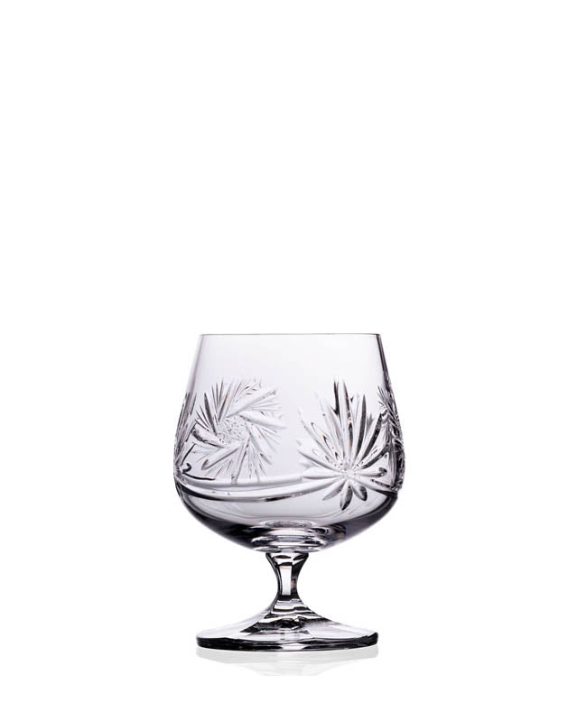 Bohemia Crystal Hand Cut Brandy and Cognac Glasses 250ml (set of 6 pcs)