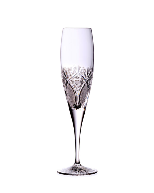 Bohemia Crystal Hand cut champagne glasses Brilliant 200ml (set of 2)