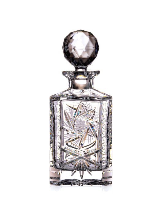 Bohemia Crystal Hand-cut bottle for whisky, rum and brandy Pinwheel 800ml