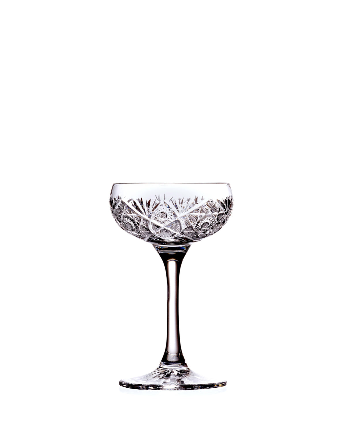 Bohemia Crystal Hand cut glasses for aperitif and cocktail Bratislava 75ml (set of 2)