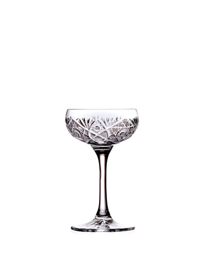 Bohemia Crystal Hand cut glasses for aperitif and cocktail Bratislava 75ml (set of 2)