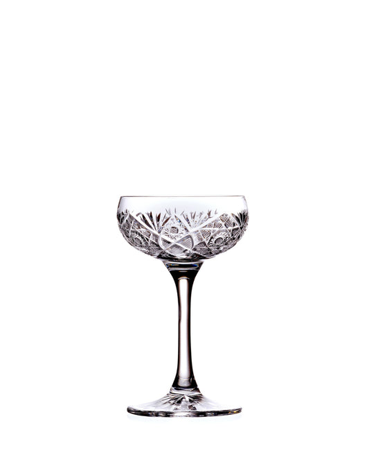 Bohemia Crystal Hand cut glasses for aperitif and cocktail Bratislava 75ml (set of 2)