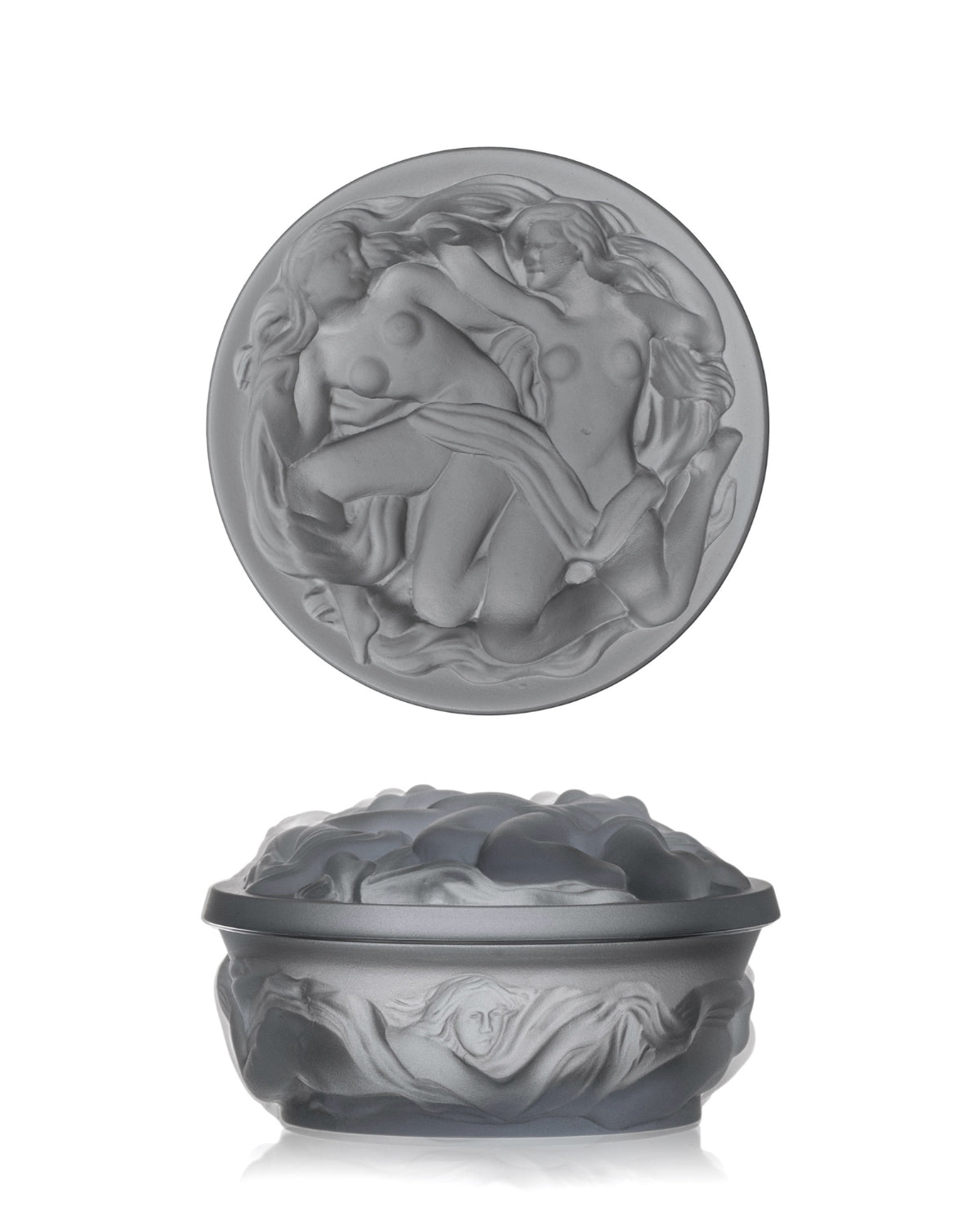 Bohemia Crystal Box with lid Women - Grey smoke