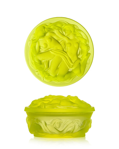 Bohemia Crystal Box with lid Women - Uranium crystal