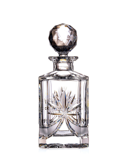 Bohemia Crystal Hand-cut bottle for whisky, rum and shots Bow 800ml