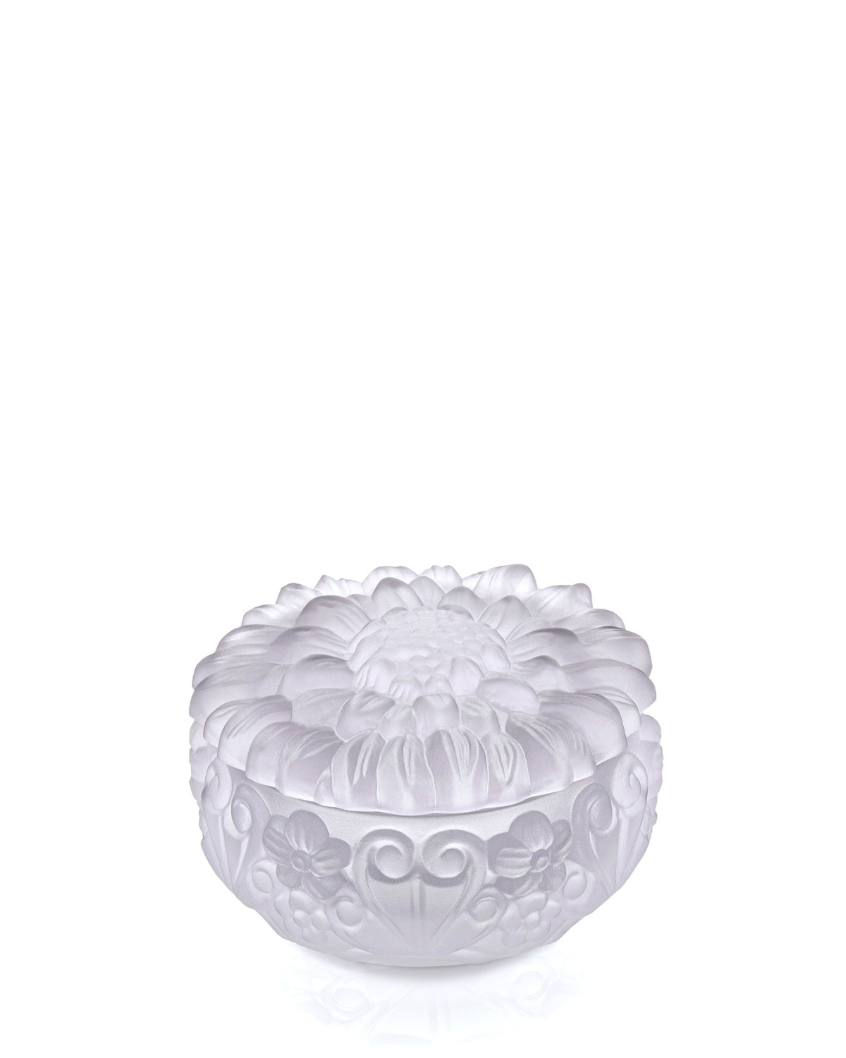 Bohemia Crystal Box with lid Sunflower - Crystal