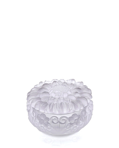 Bohemia Crystal Box with lid Sunflower - Crystal