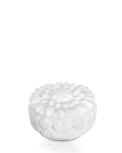 Bohemia Crystal Jar with lid Sunflower - Opal