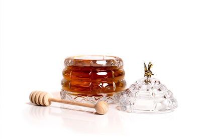 Bohemia Crystal Beehive Covered Honey Box 53312/69710 / 118mm