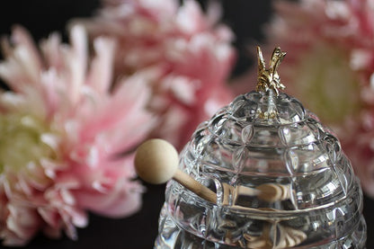 Bohemia Crystal Beehive Covered Honey Box 53312/69710 / 118mm
