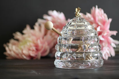 Bohemia Crystal Beehive Covered Honey Box 53312/69710 / 118mm