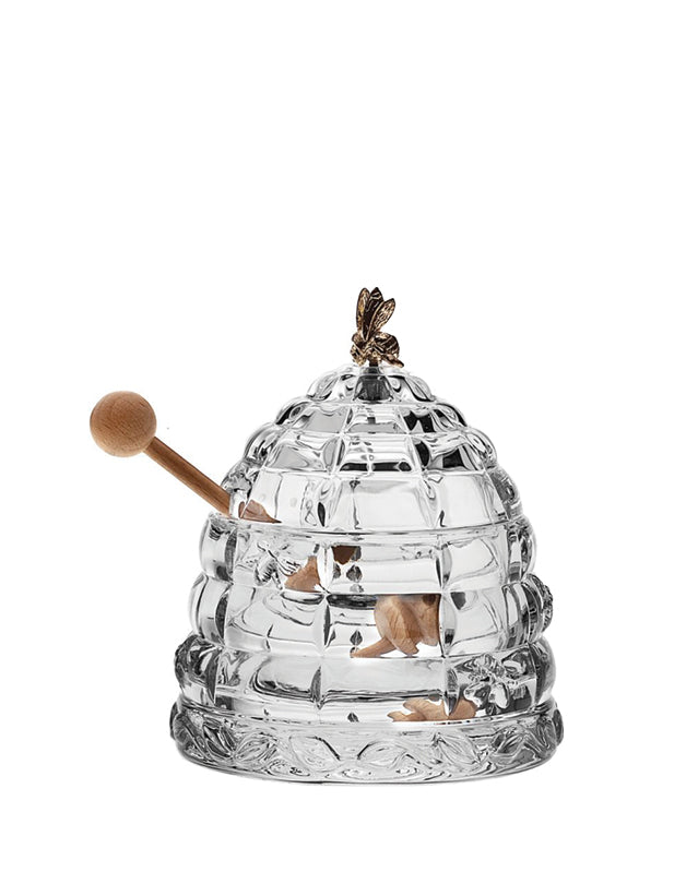 Bohemia Crystal Beehive Covered Honey Box 53312/69710 / 118mm