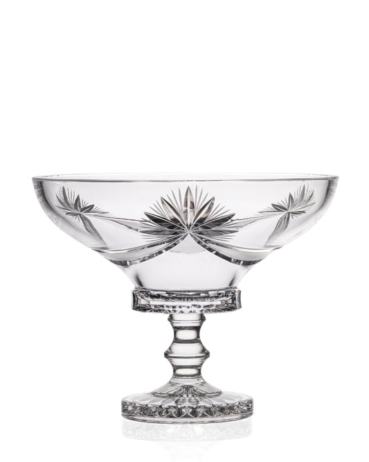 Bohemia Crystal Hand cut footed bowl 305mm