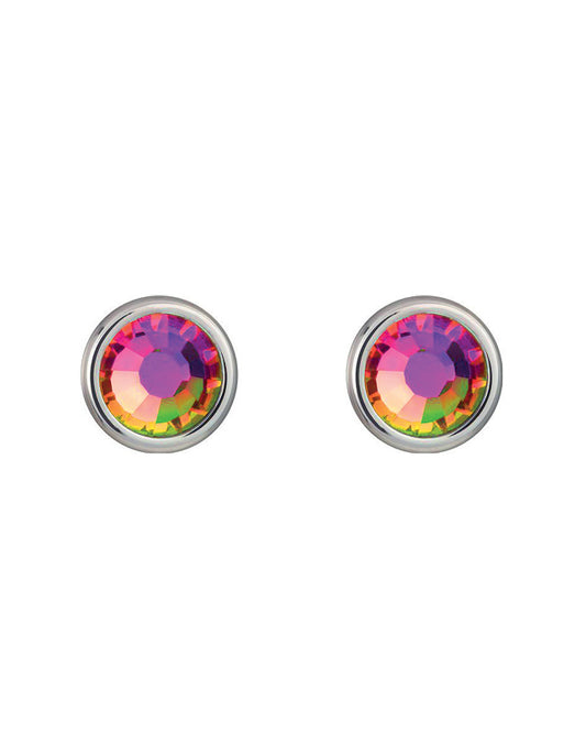 Bohemia Crystal Carlyn Surgical Steel Earrings with Preciosa Crystal - Vitrail Medium 7235 41
