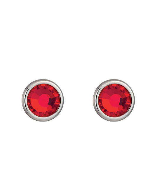Bohemia Crystal Carlyn Surgical Steel Earrings with Preciosa Crystal  - Red 7235 57