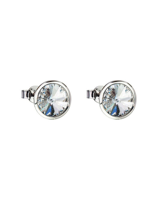 Bohemia Crystal Uniques Earrings Made of Surgical Steel with Preciosa Crystal - Crystal 7095 00