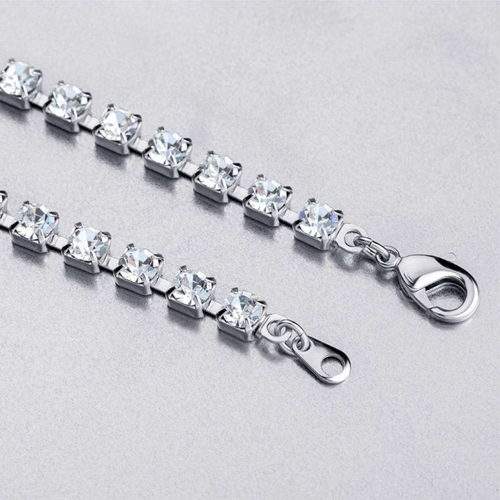 Bohemia Crystal Strass Necklace Heart with Czech Crystal Preciosa - Blue 2025 46.