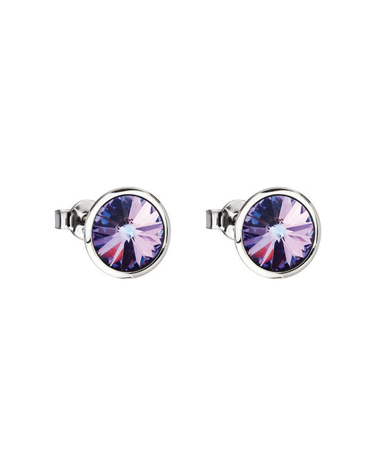Bohemia Crystal Stainless Steel Earrings with Czech Crystal Preciosa 7095 43.