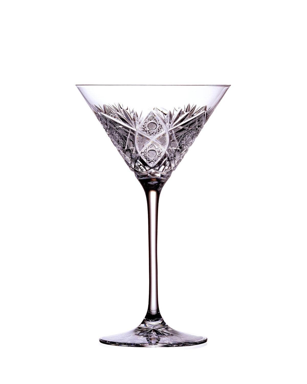 Bohemia Crystal Hand cut glasses for Martini, cocktails Bratislava 290ml (set of 2)