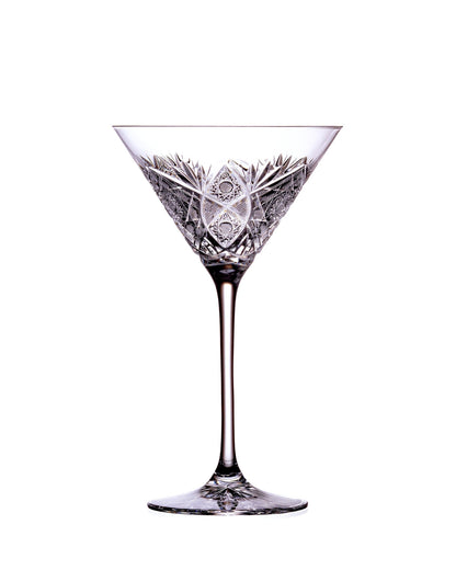 Bohemia Crystal Hand cut glasses for Martini, cocktails Bratislava 290ml (set of 2)