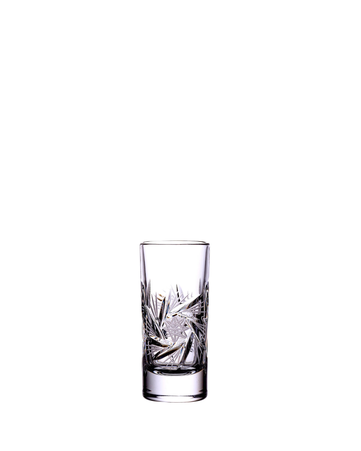 Bohemia Crystal Glasses for vodka and liquor Pinwheel 40ml (set of 6)