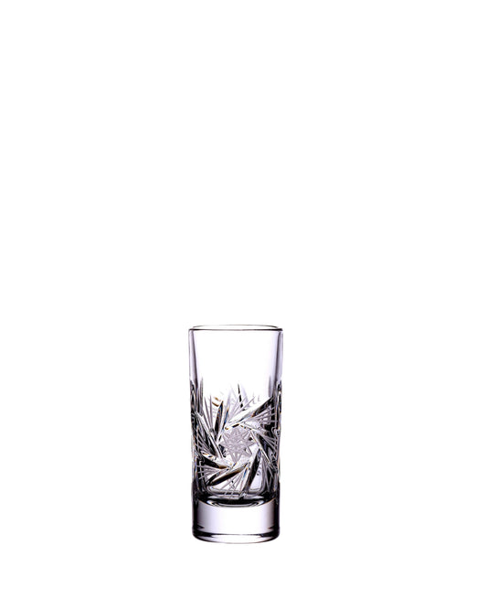 Bohemia Crystal Glasses for vodka and liquor Pinwheel 40ml (set of 6)