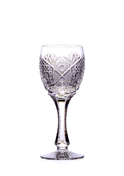Bohemia Crystal Hand cut wine glasses 130ml (set of 2)